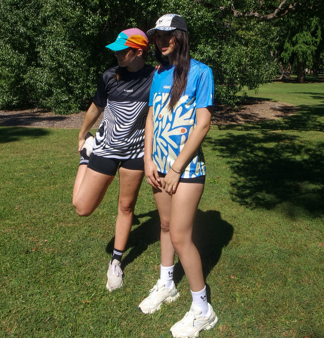 Wippet-running-apparel-functional-quality-unisex-male-female-breathable-light-sweat-wicking-happy-fun-colourful-bright-UPF50+-eco-sock-cap-shirt