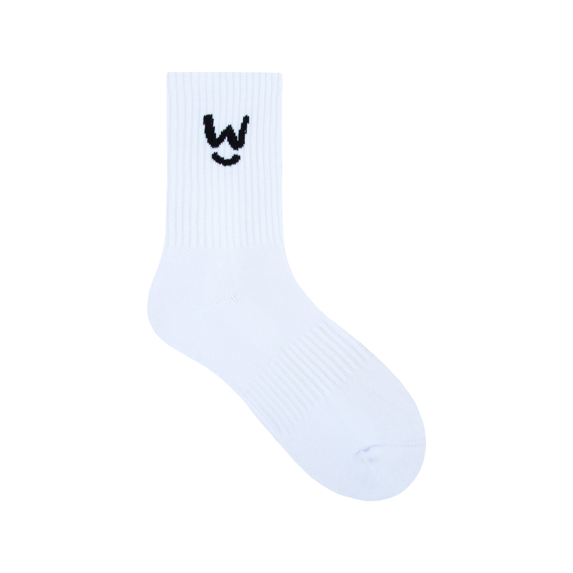 Wippet Comfy Running Crew Socks 3-Pack with Cushioned Heel and Toe — Crew-Length, Ribbed Support, Cushioned Athletic Cotton Running Socks