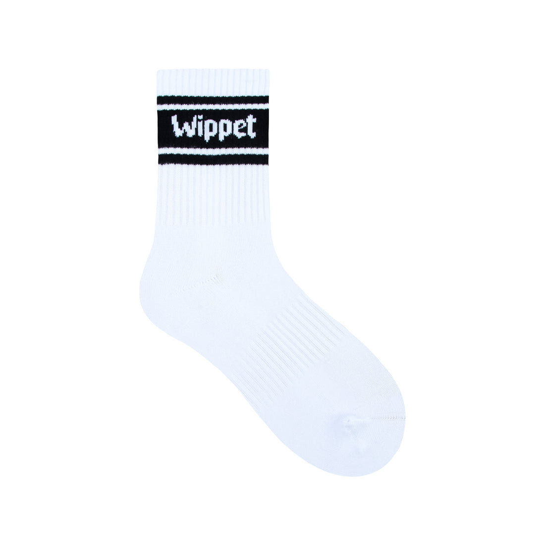 Wippet Comfy Running Crew Socks 3-Pack with Cushioned Heel and Toe — Crew-Length, Ribbed Support, High Quality, Cushioned Athletic Cotton Running Socks