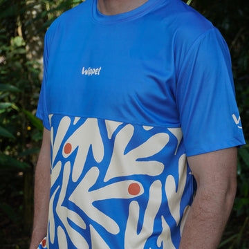 Wippet Running Coconut Cool – Unisex ultra-light sweat-wicking, breathable, odour resistant running shirt with UPF50+ sun protection and bold colors and patterns