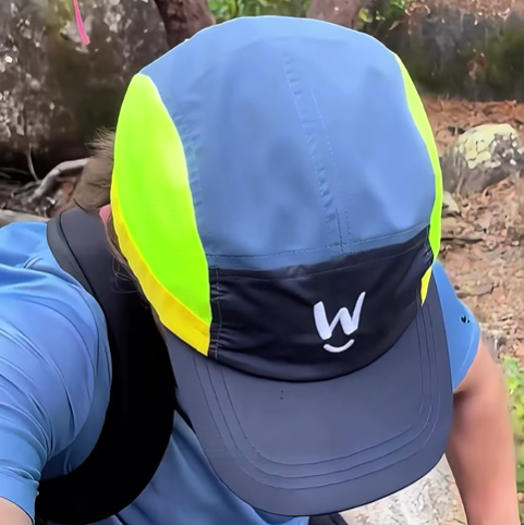 Thunderbolt Running Cap with ultra-light, sweat-wicking, breathable materials and UPF50+ sun protection by Wippet.
