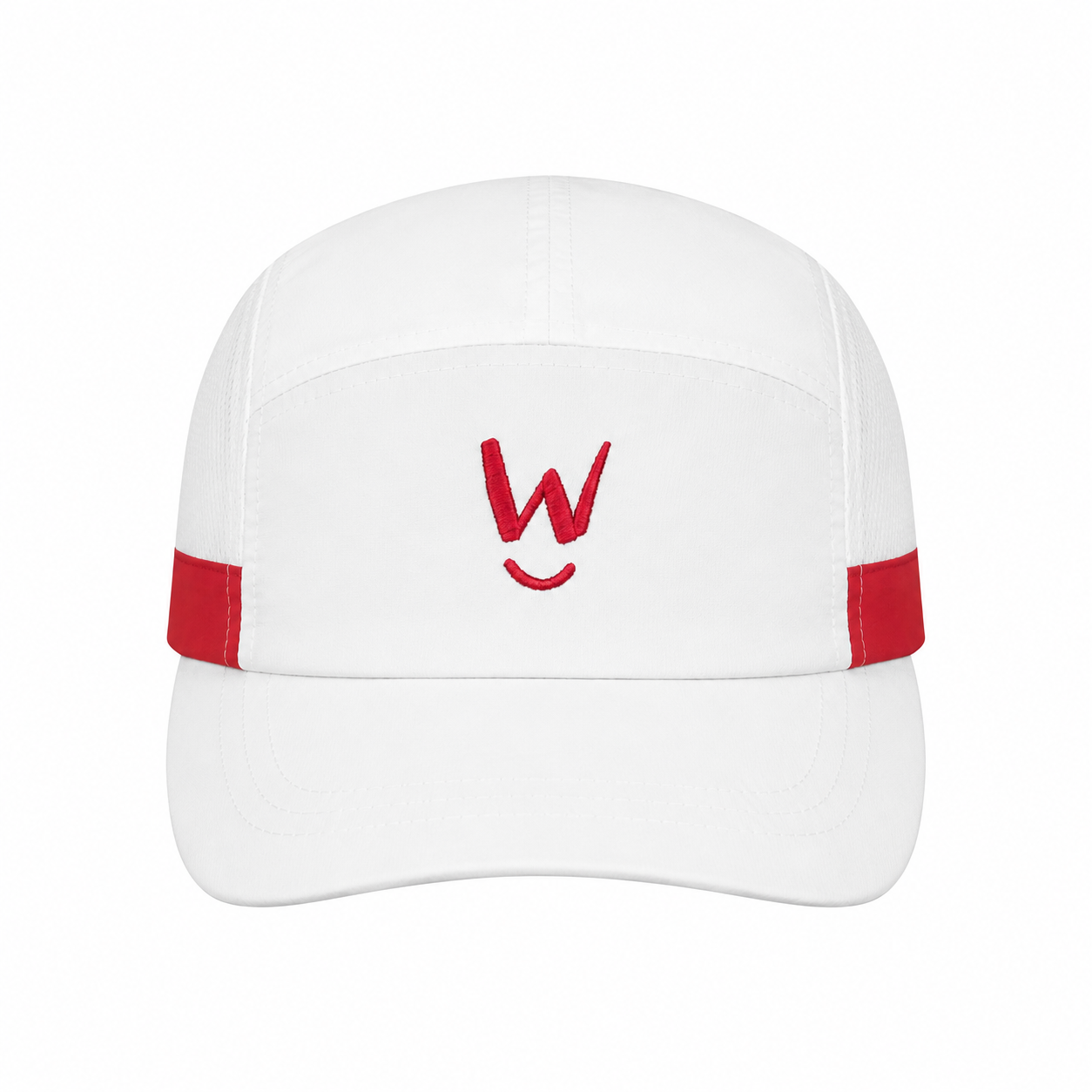Wippet's breathable, sweat wicking, ultra light weight, sun protective Redline running cap.
